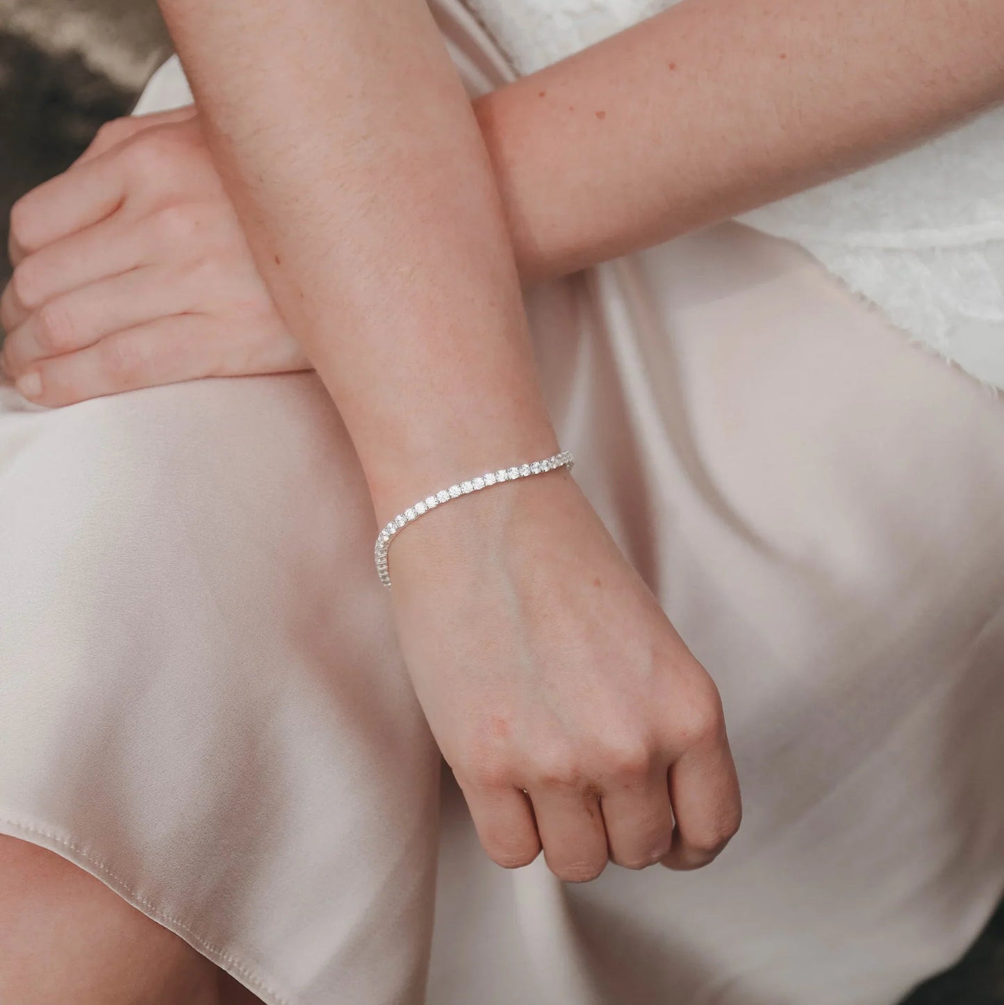 Classic Cubic Zirconia Tennis Bracelet - Popular trends empire