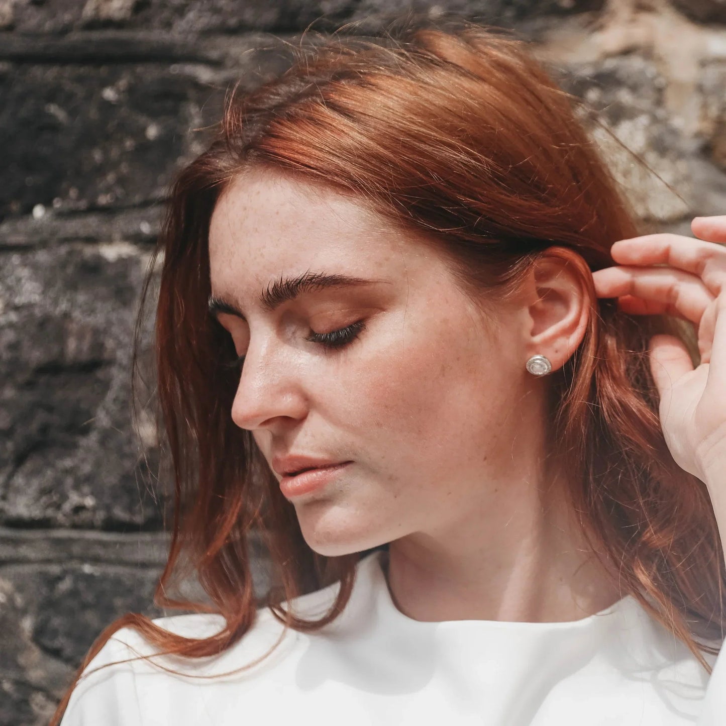 Classic Round Halo Stud Earrings - Popular trends empire