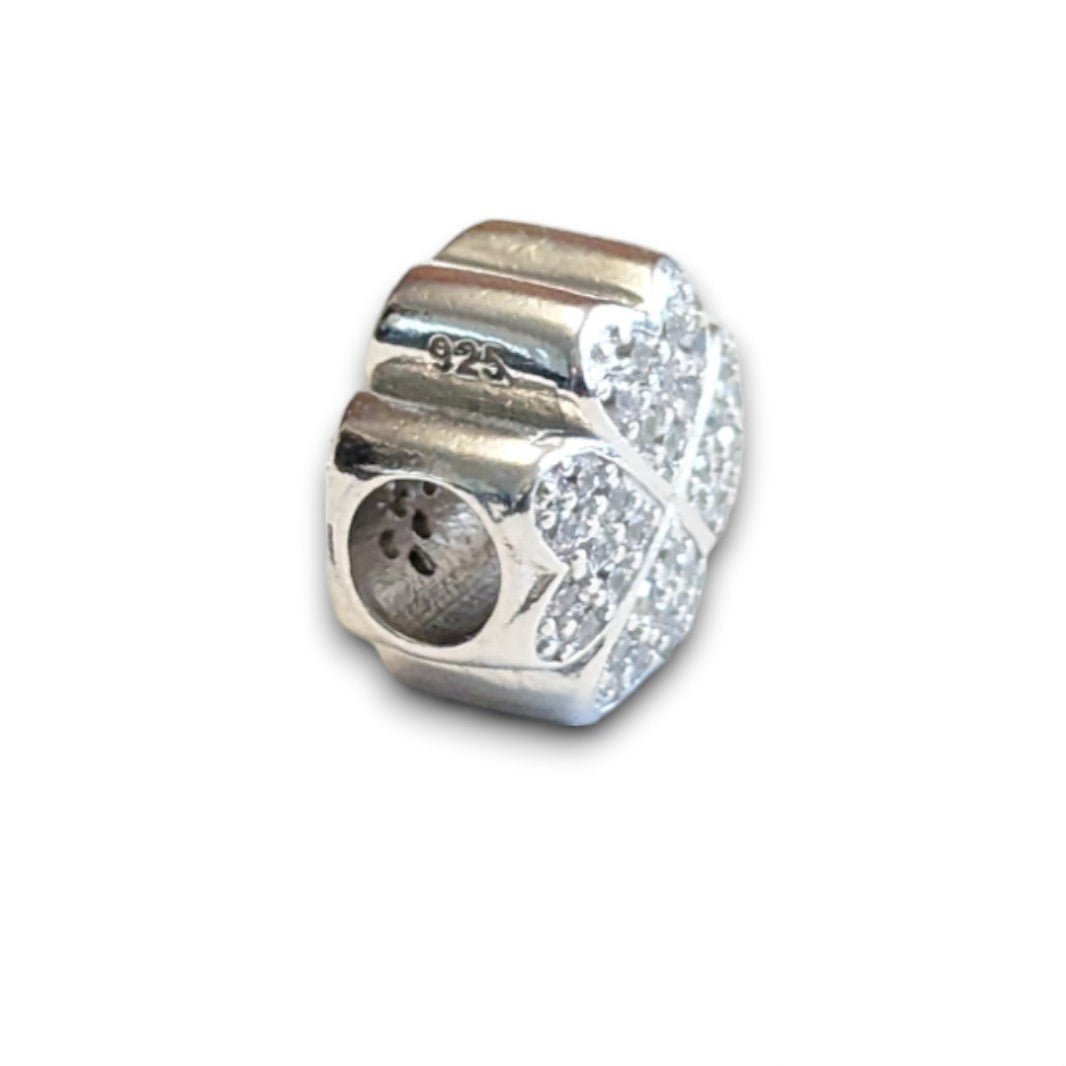Clover Cubic Zirconia Bead Charm - Popular trends empire