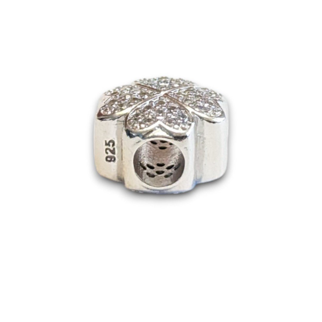 Clover Cubic Zirconia Bead Charm - Popular trends empire