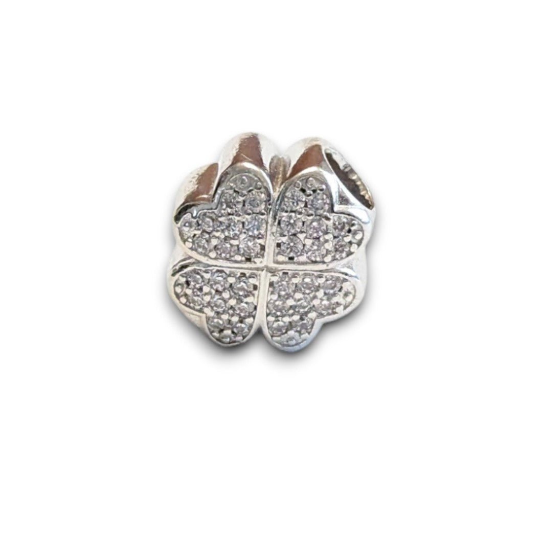 Clover Cubic Zirconia Bead Charm - Popular trends empire