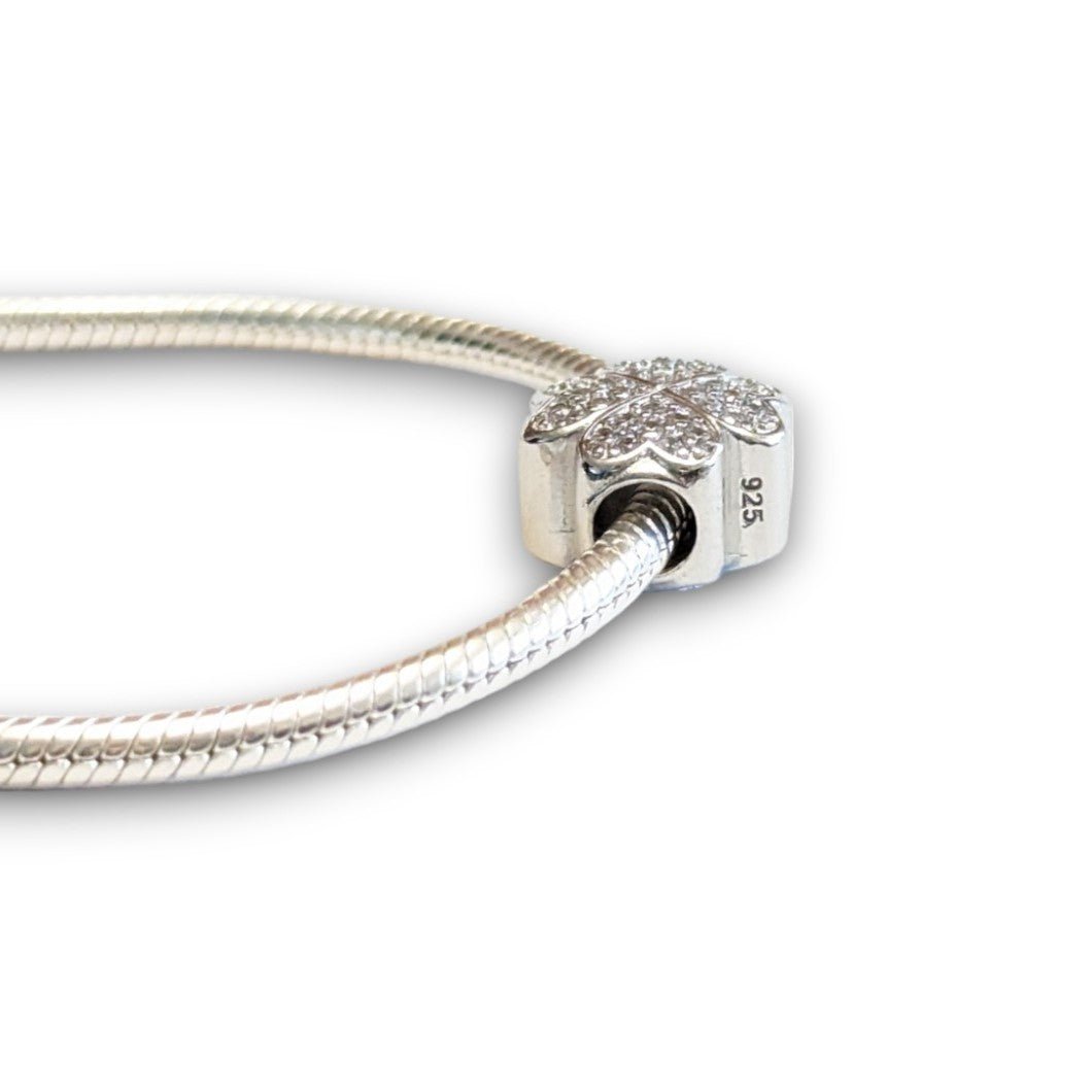 Clover Cubic Zirconia Bead Charm - Popular trends empire