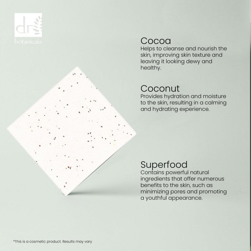 Cocoa And Coconut Superfood Facial Cleansing Bar 100g - Popular trends empire