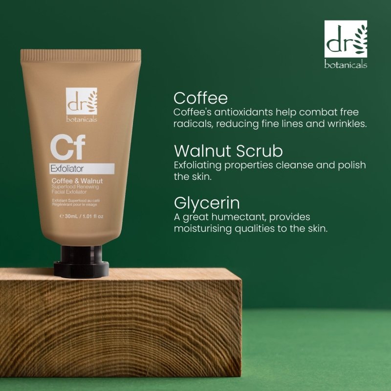 Coffee Superfood Renewing Facial Exfoliator with Physical & Chemical Exfoliation - Popular trends empire