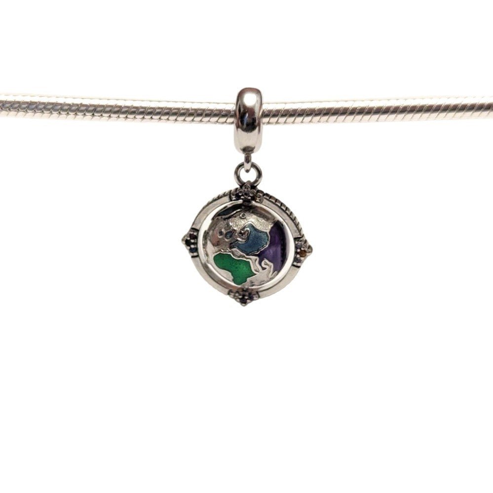 Coloured Globe Dangle Charm - Popular trends empire