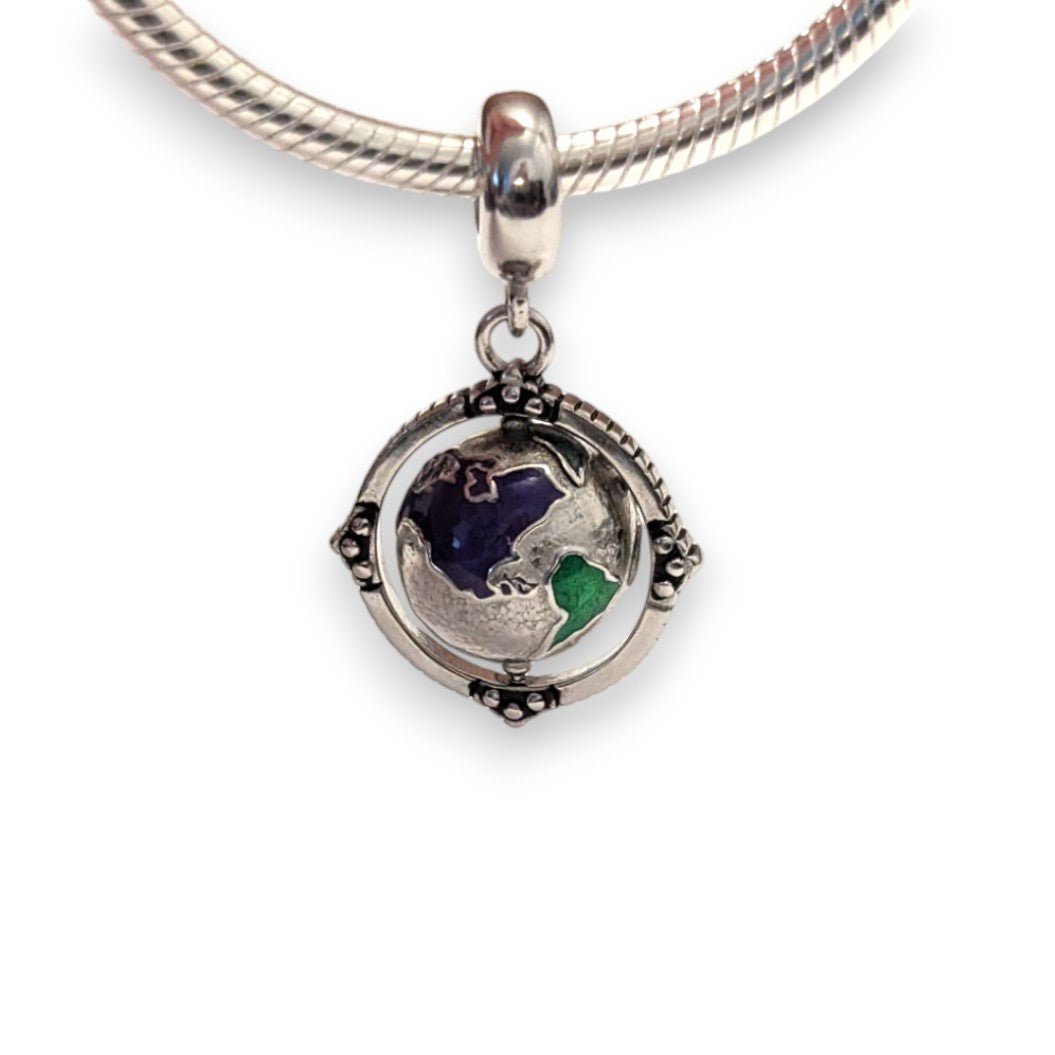 Coloured Globe Dangle Charm - Popular trends empire