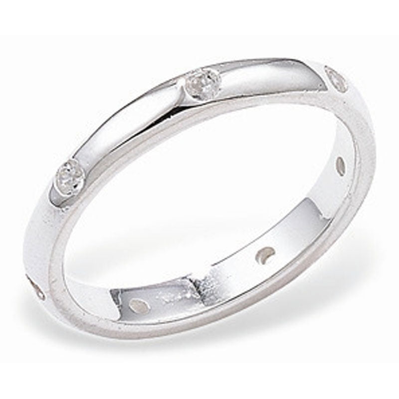 Cubic Zirconia Band Ring - Popular trends empire