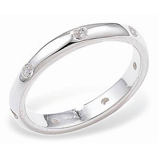 Cubic Zirconia Band Ring - Popular trends empire