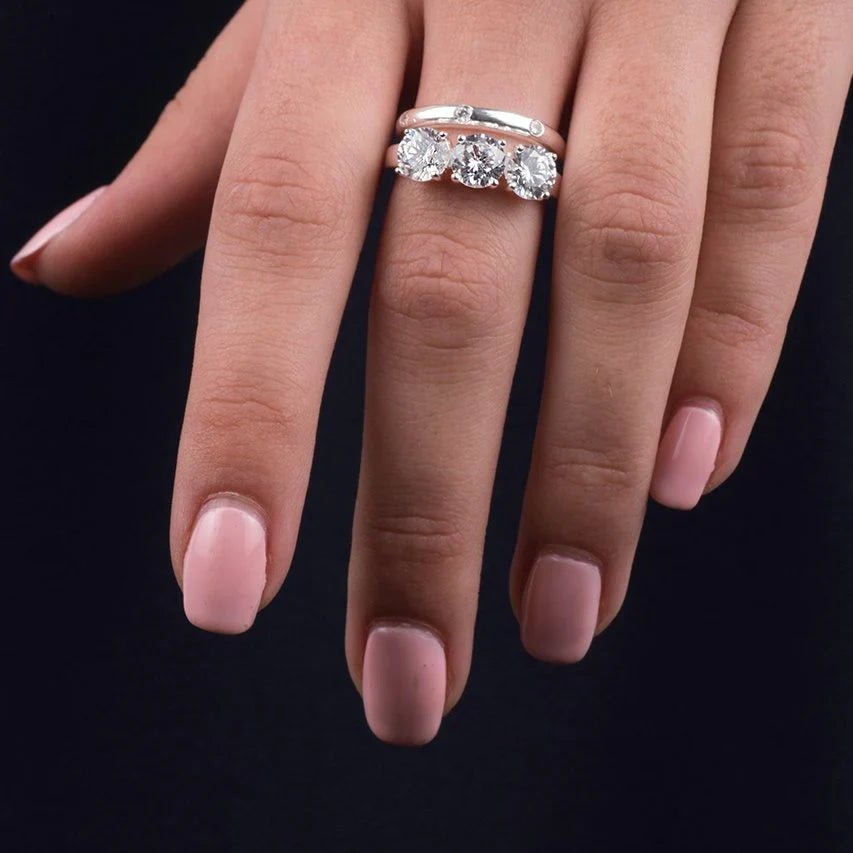 Cubic Zirconia Band Ring - Popular trends empire