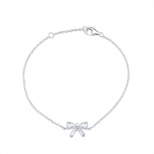 Cubic Zirconia Bow Bracelet - Popular trends empire