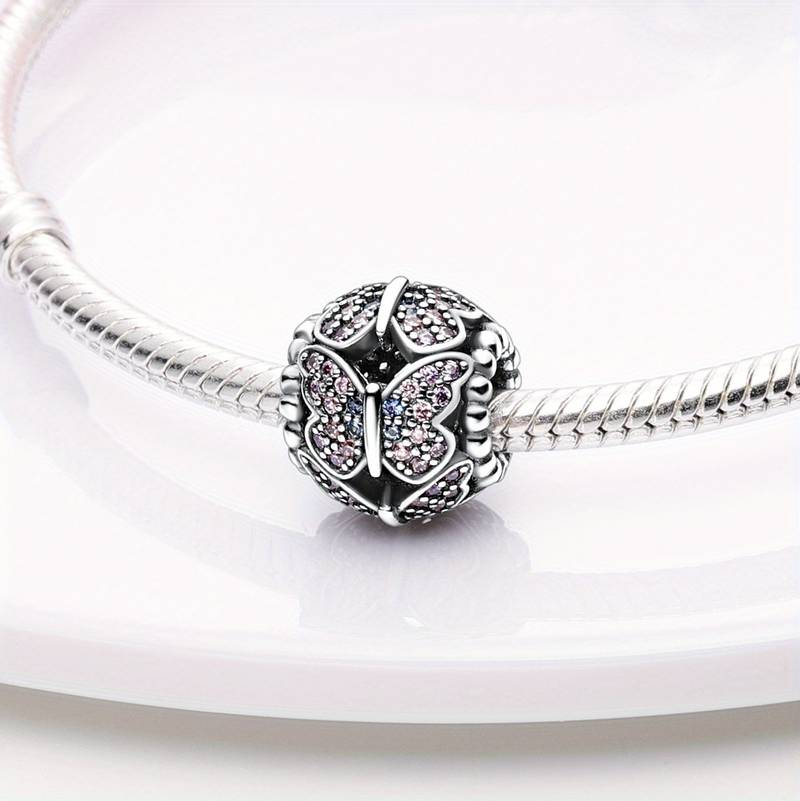 Cubic Zirconia Butterfly Bead Charm - Popular trends empire