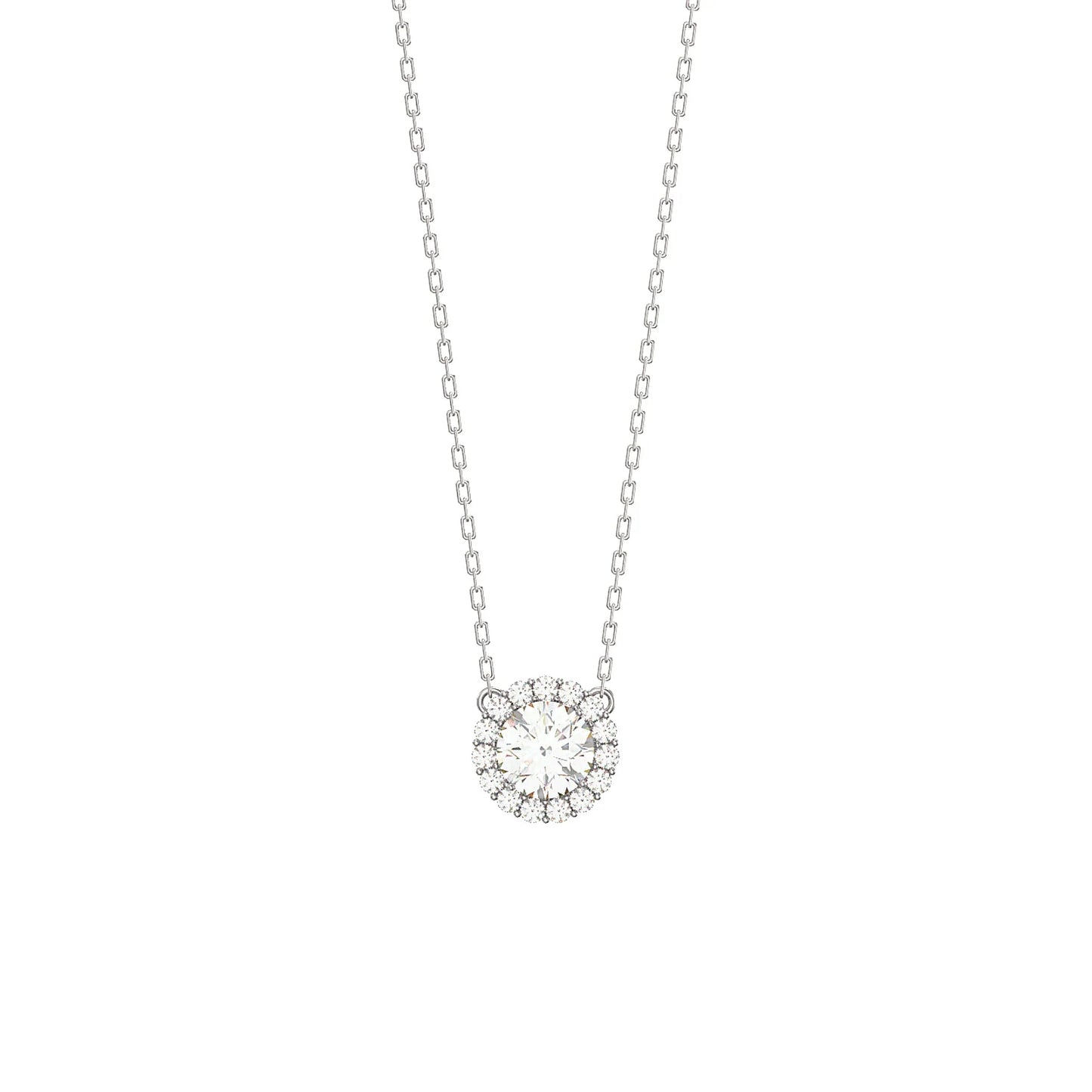 Cubic Zirconia Circle Necklace - Popular trends empire