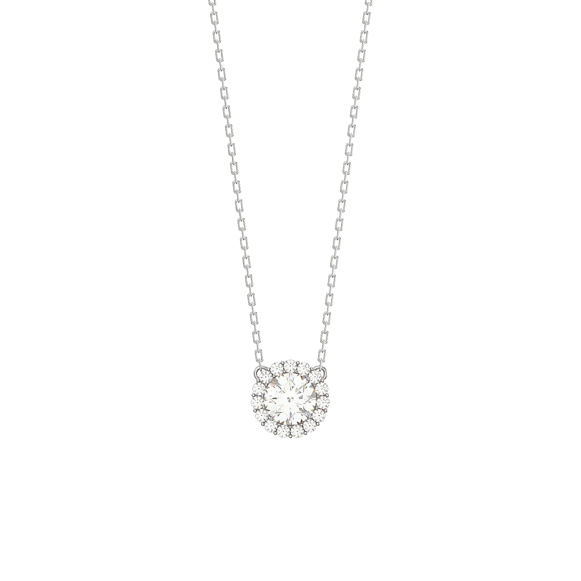 Cubic Zirconia Circle Necklace - Popular trends empire