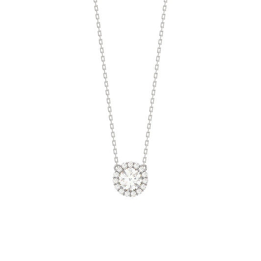 Cubic Zirconia Circle Necklace - Popular trends empire