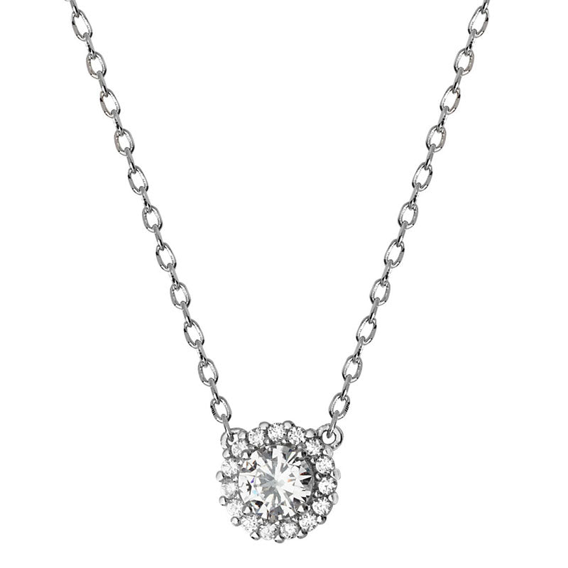 Cubic Zirconia Circle Necklace - Popular trends empire