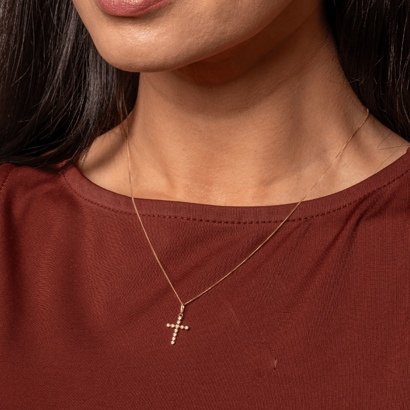 Cubic Zirconia Cross Pendant Necklace - Popular trends empire