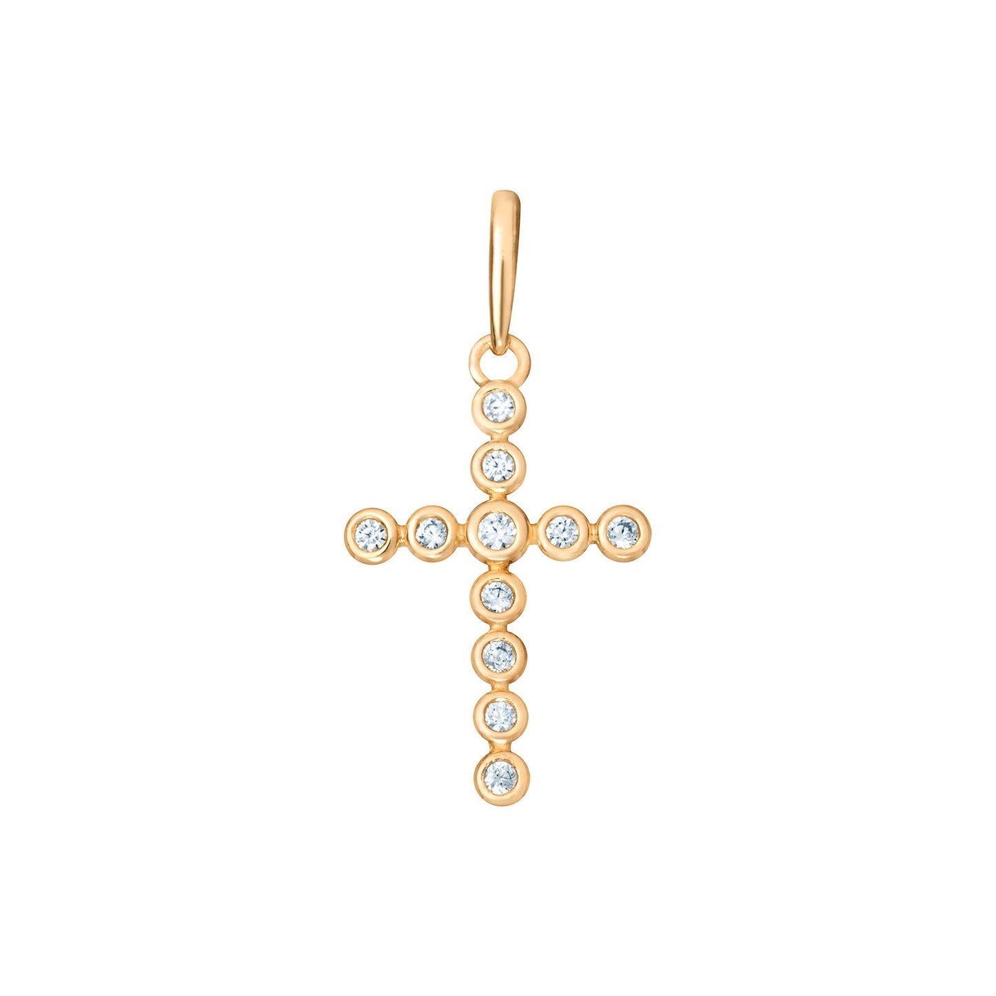 Cubic Zirconia Cross Pendant Necklace - Popular trends empire