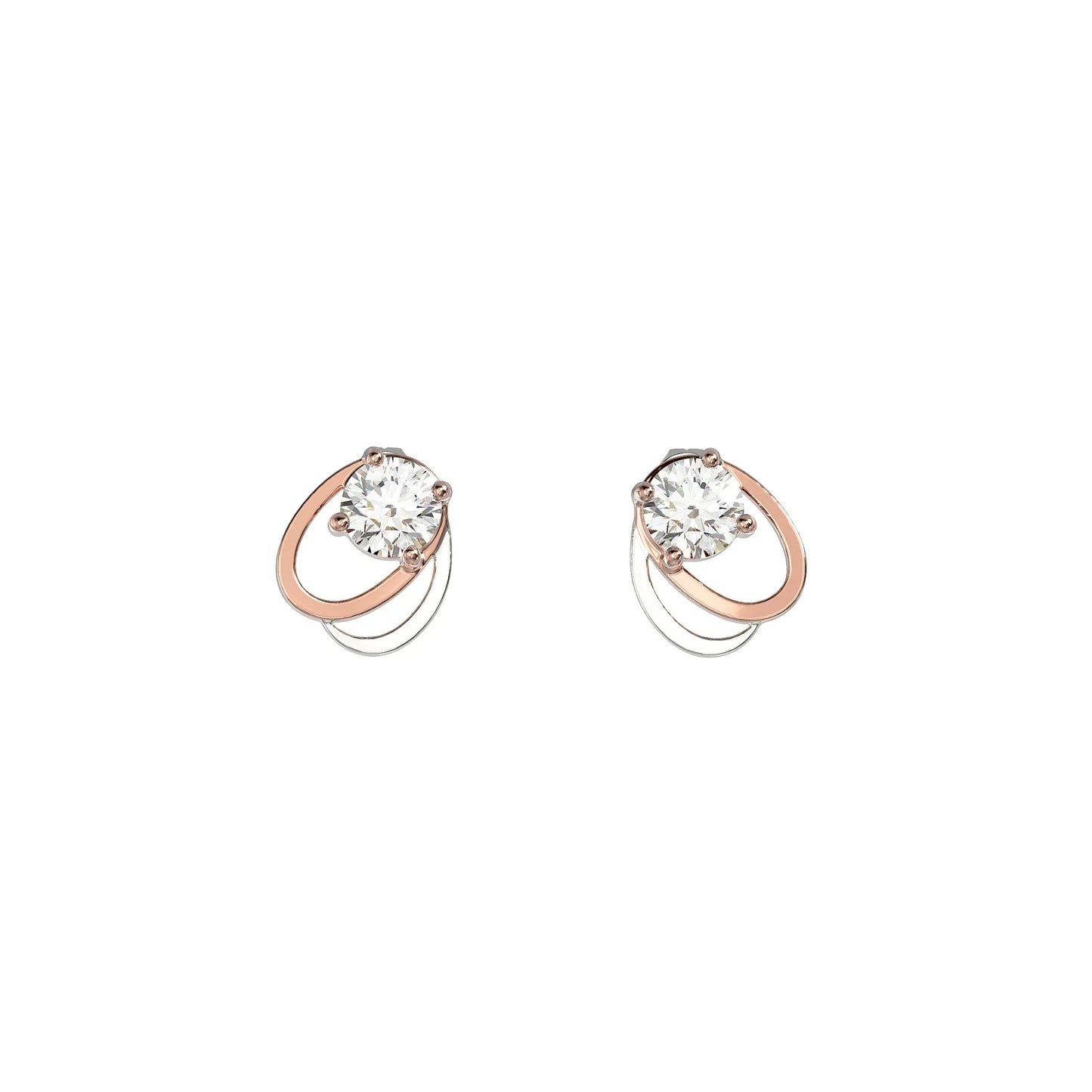 Cubic Zirconia Oval Link Earrings - Popular trends empire