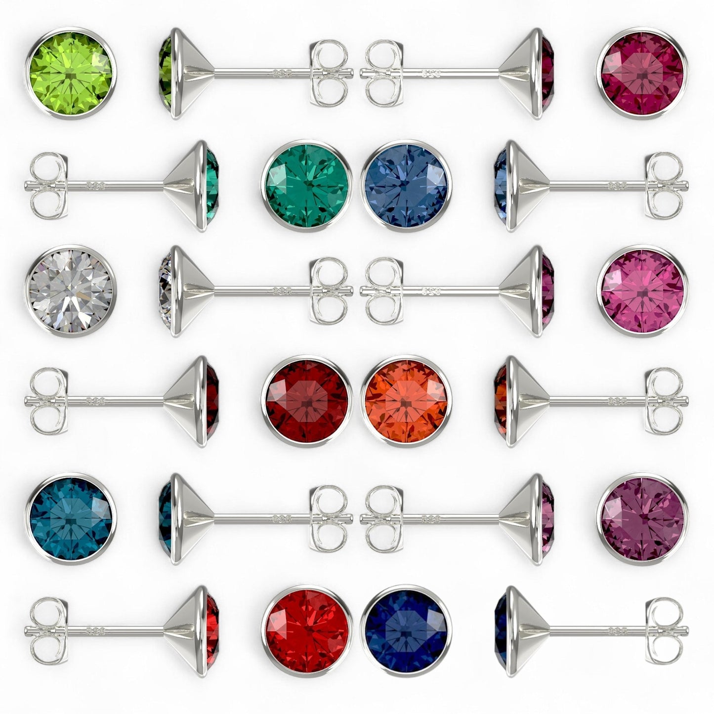 Cubic Zirconia Stud Earrings - Popular trends empire