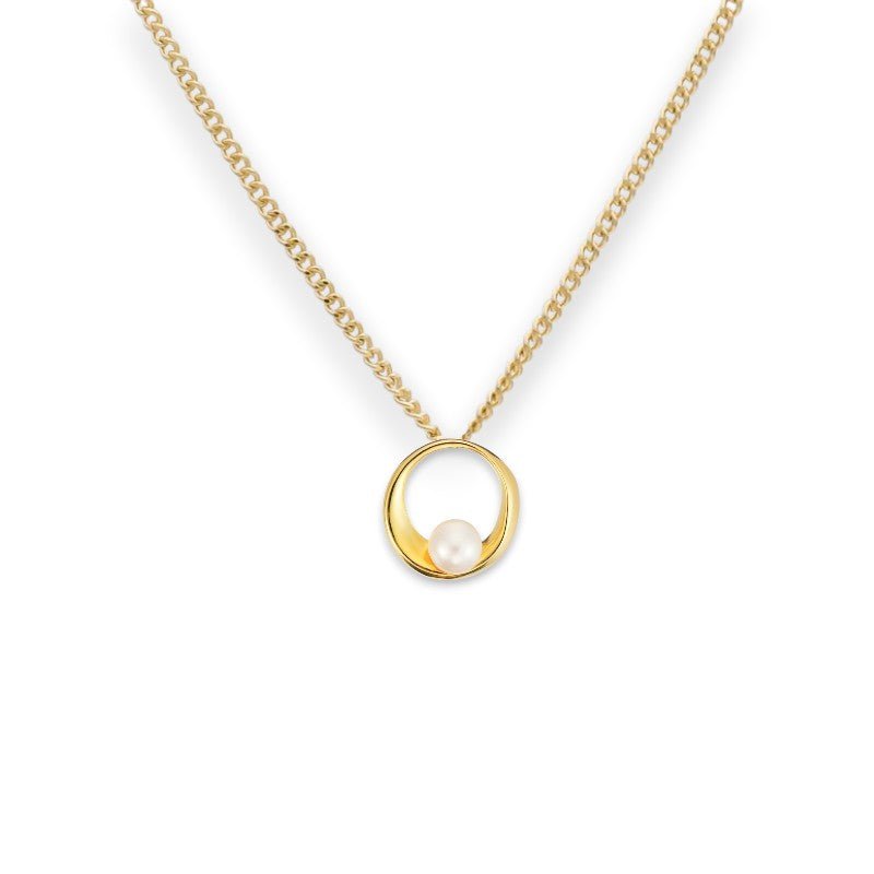 Dahlia Pearl Circle Necklace - Popular trends empire