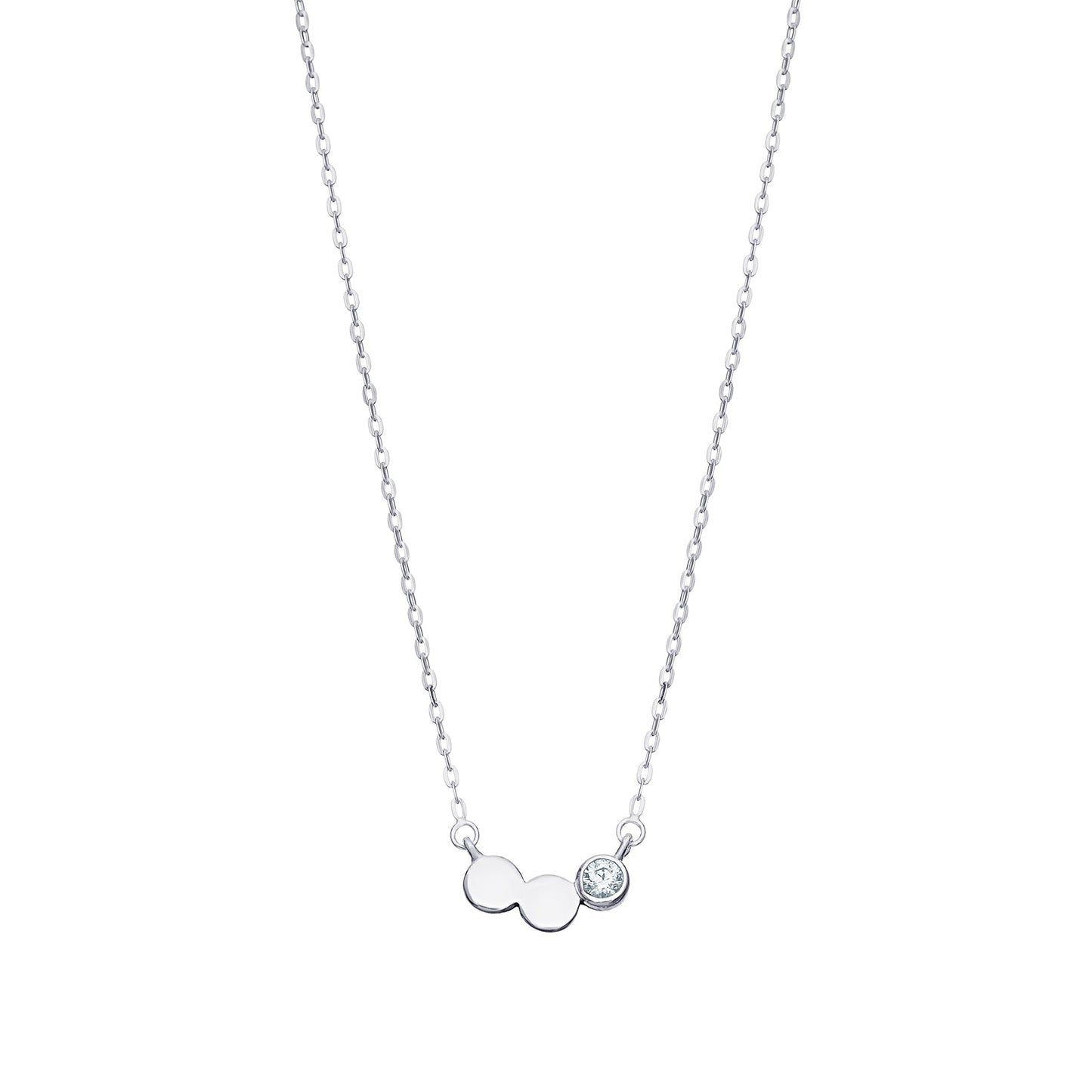 Dainty Dot Cubic Zirconia Necklace - Popular trends empire