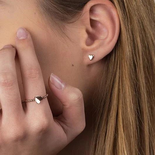 Dainty Heart Stud Earrings - Popular trends empire