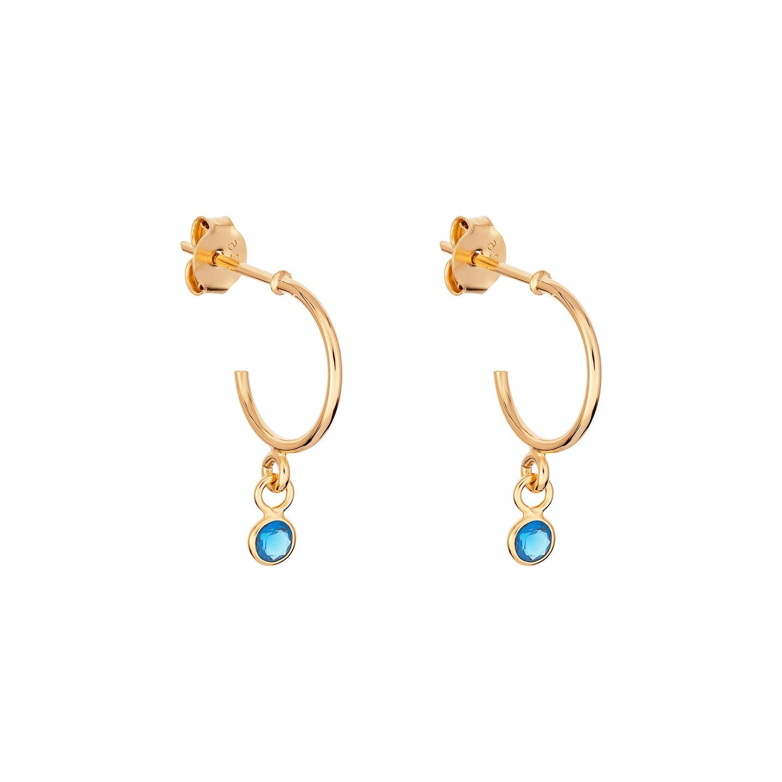 December Birthstone Hoop Earrings - Popular trends empire