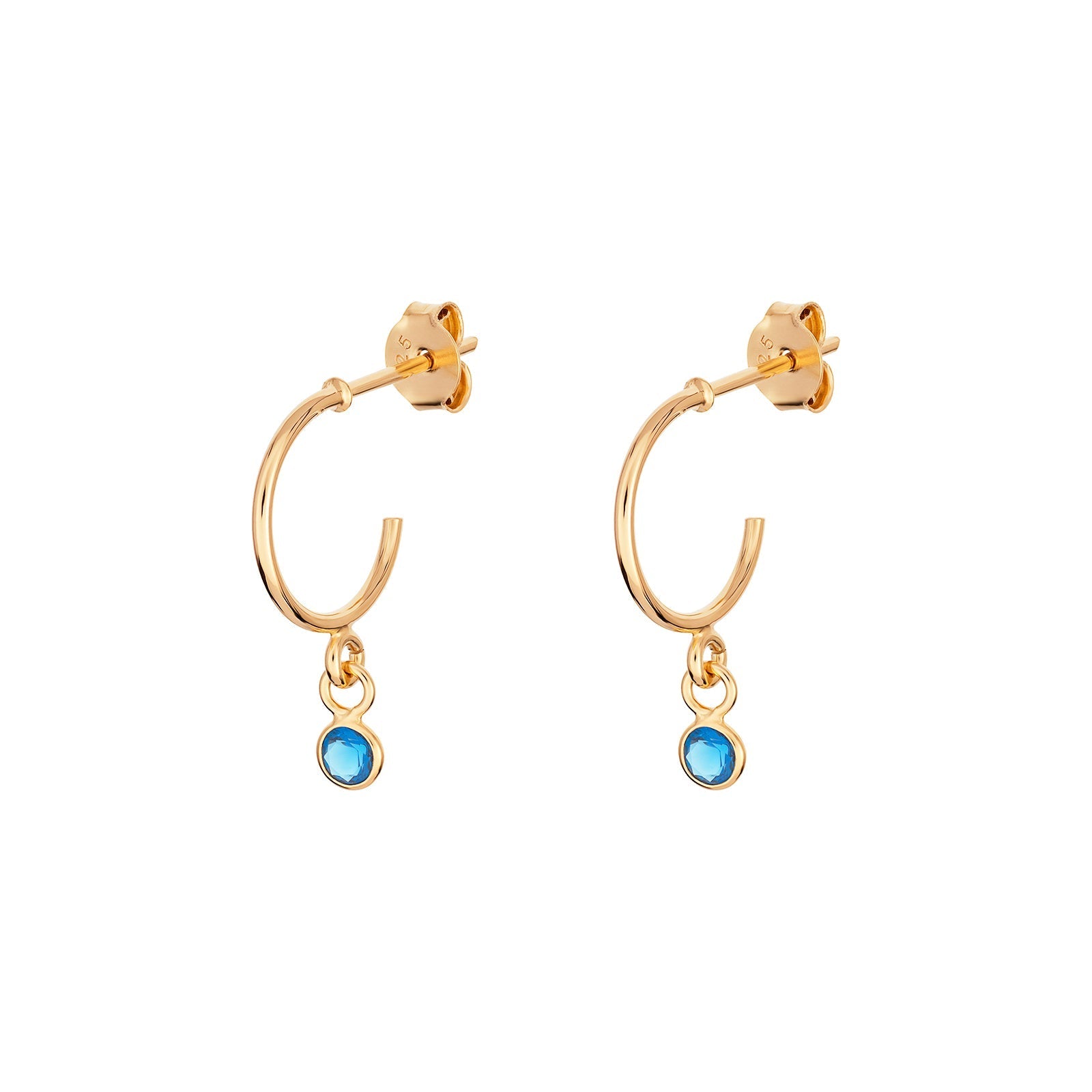 December Birthstone Hoop Earrings - Popular trends empire