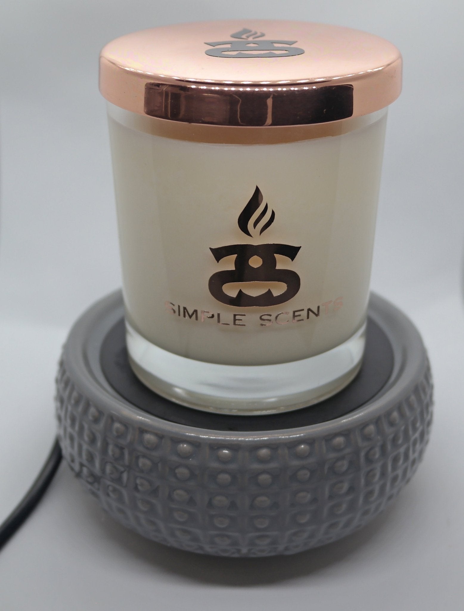Dimpled Ceramic Grey Electric Wax Melter|Burner & Candle Warmer - Popular trends empire