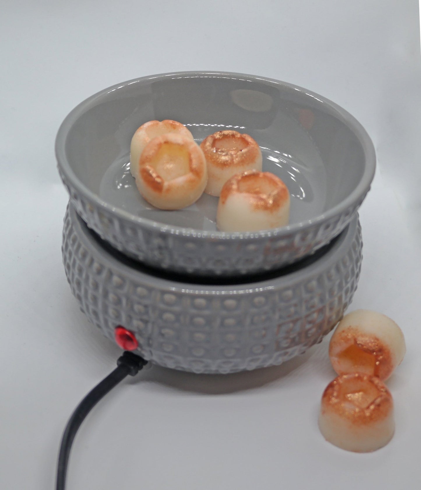 Dimpled Ceramic Grey Electric Wax Melter|Burner & Candle Warmer - Popular trends empire