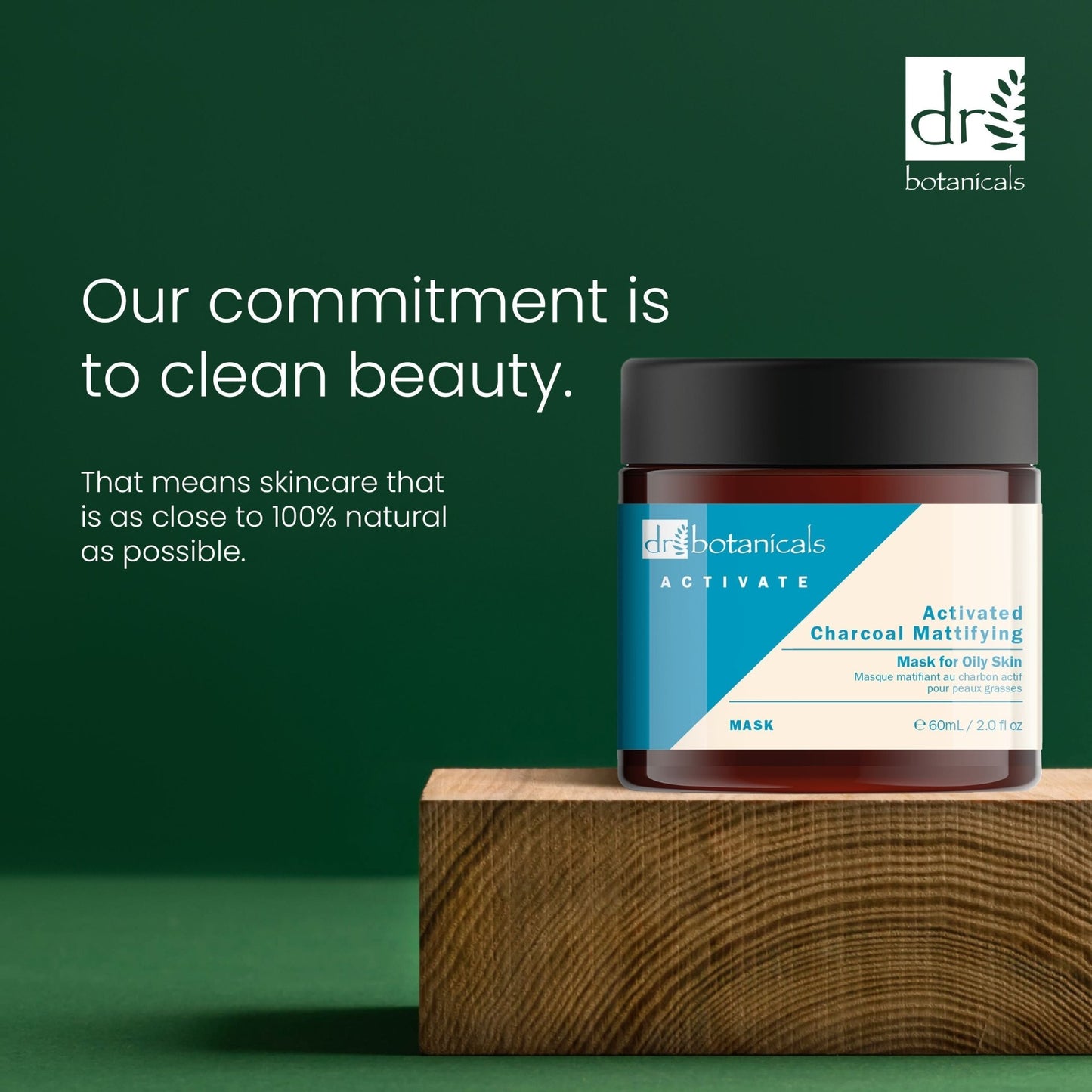 Dr Botanicals Activate Charcoal Mattifying Mask for Oily Skin 60ml Twin Value Savings Pack - Popular trends empire