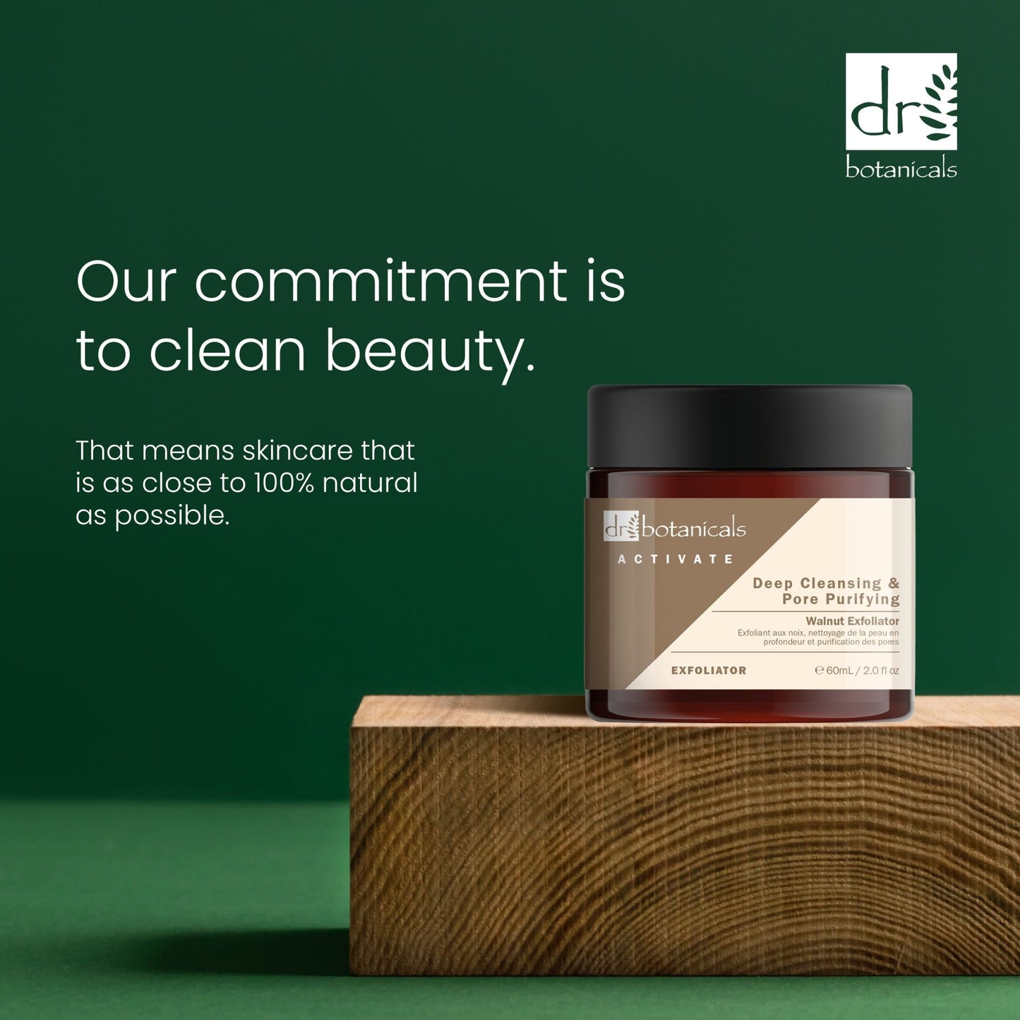 Dr Botanicals Activate Deep Cleansing & Pore Purifying Walnut Exfoliator 60ml Twin Value Savings Pack - Popular trends empire