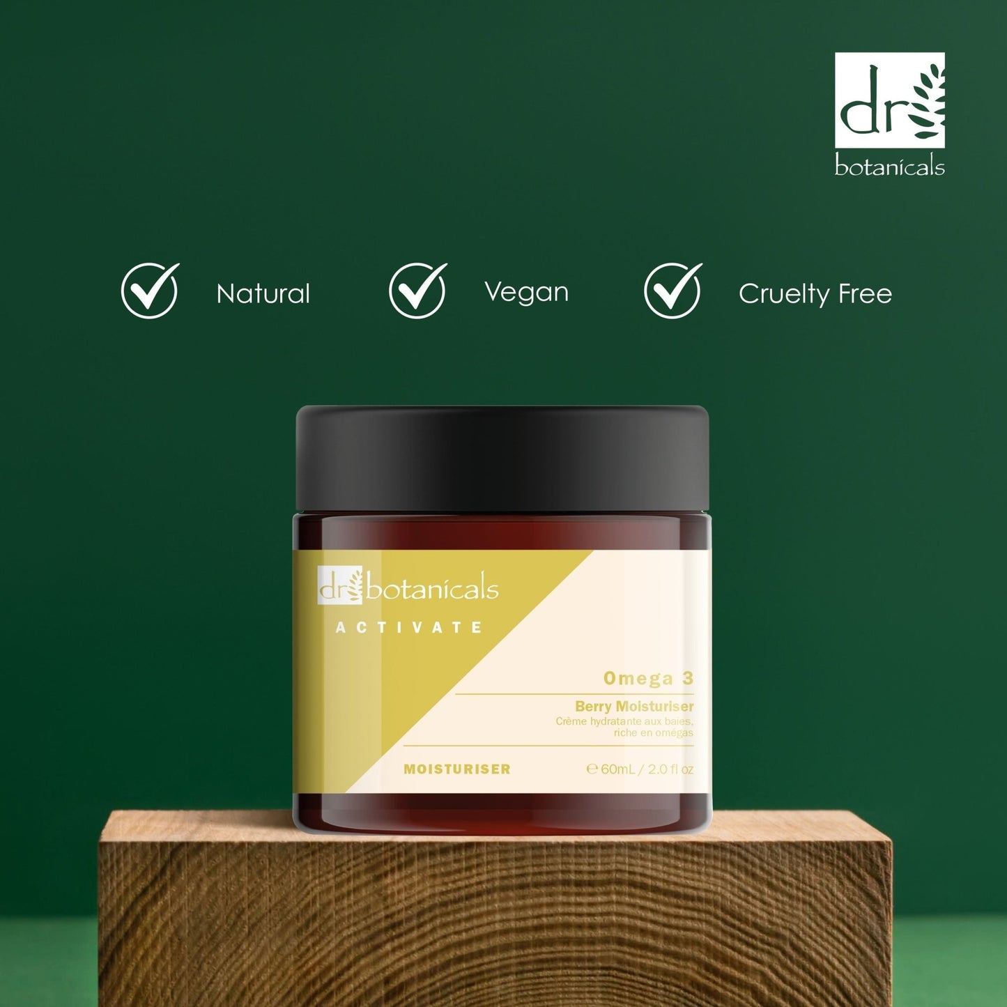 Dr Botanicals Activate Omega 3 Berry Moisturiser 60ml Twin Value Savings Pack - Popular trends empire