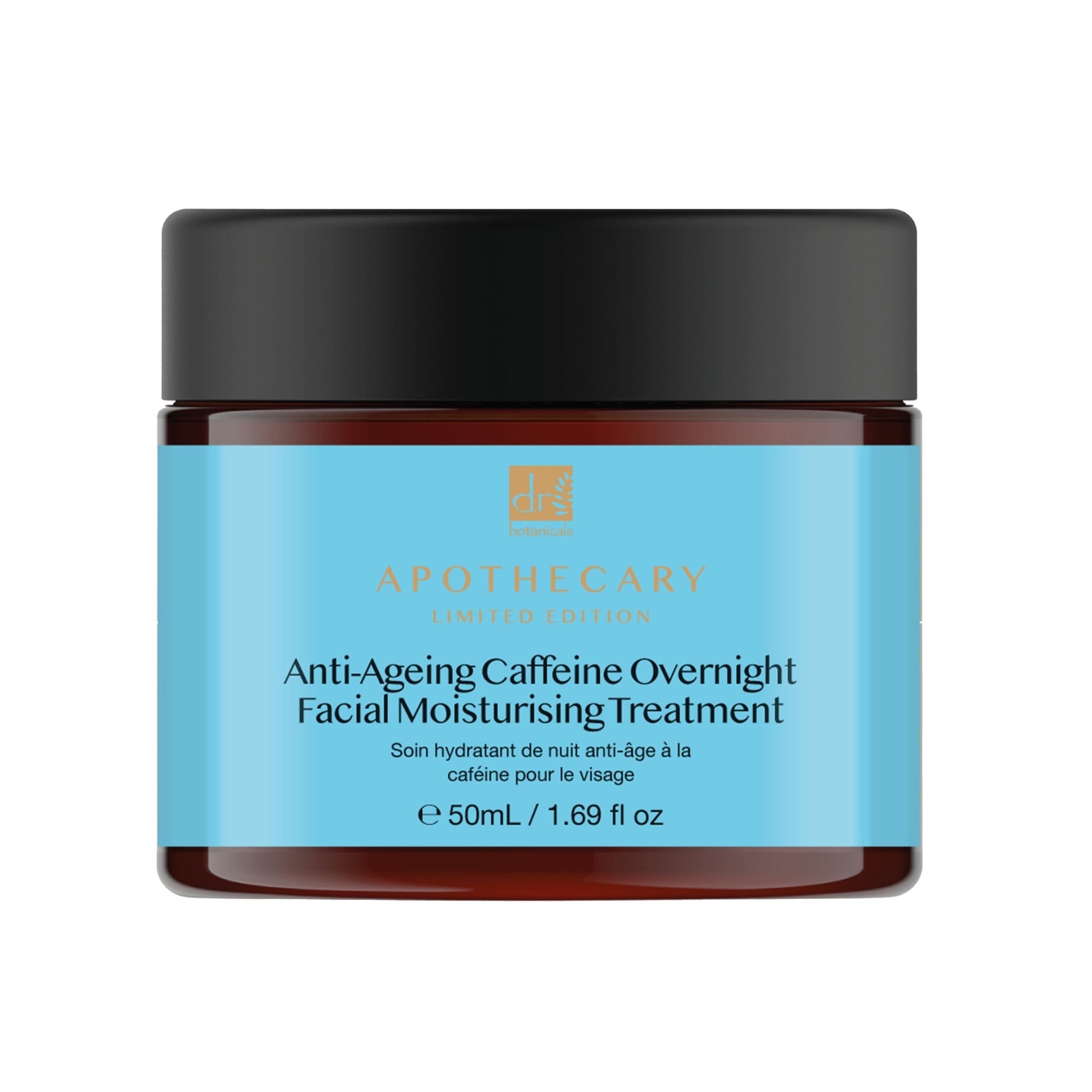 Dr Botanicals Anti - Ageing Caffeine Overnight Facial Moisturising Treatment 50ml Twin Value Savings Pack - Popular trends empire