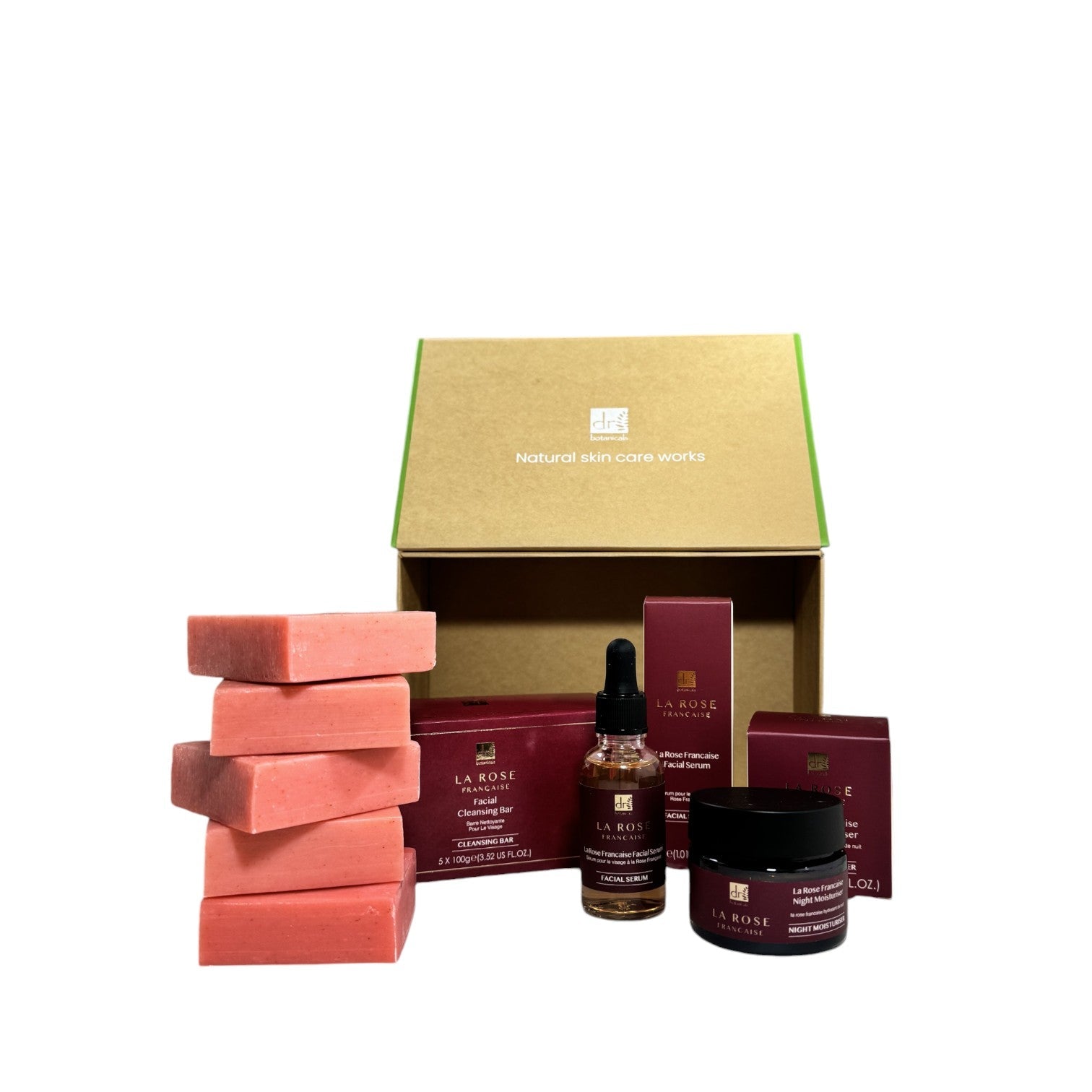 Dr Botanicals Anti - Ageing La Rose Francaise Evening Skincare Christmas Gift Set - Popular trends empire