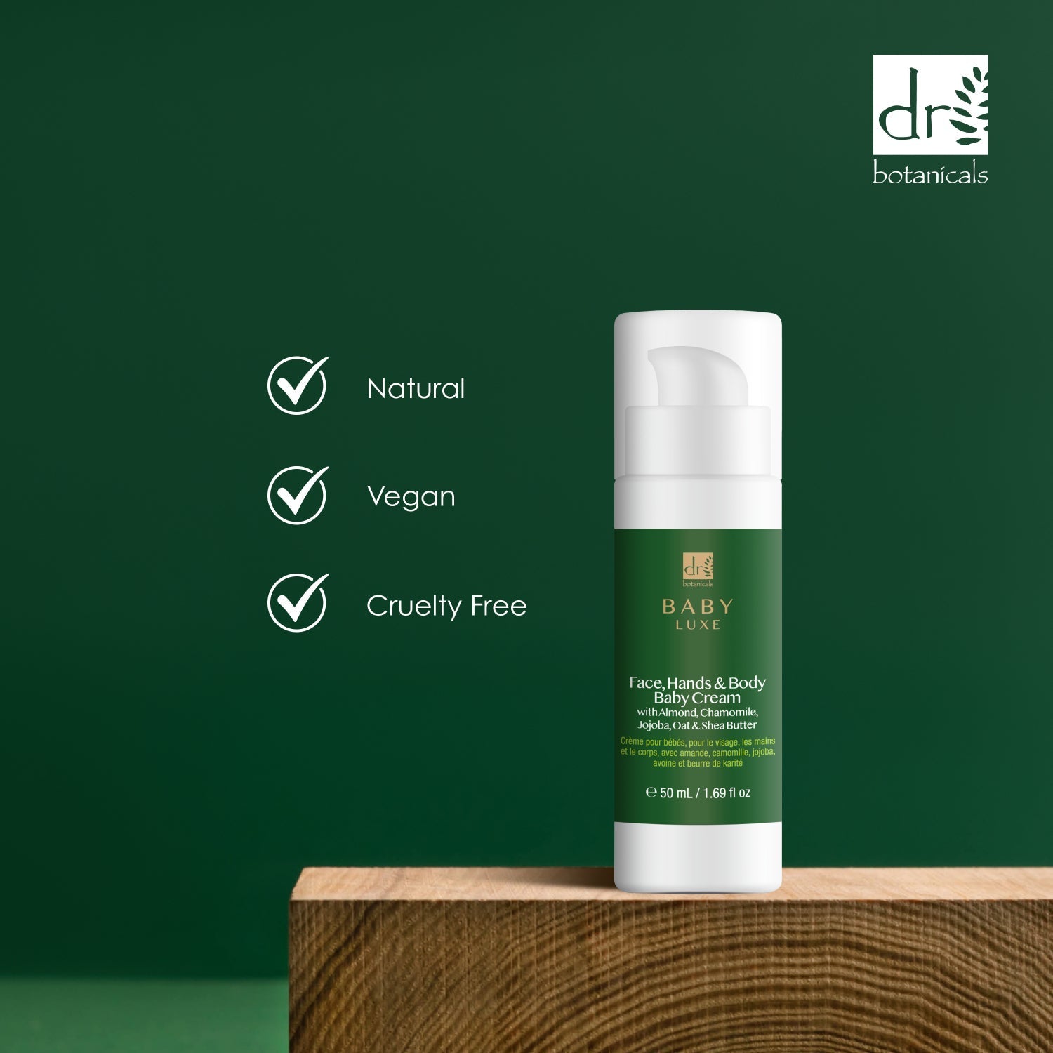 Dr Botanicals Baby Lux Face, Hands & Body Baby Cream 50ml Twin Value Savings Pack - Popular trends empire