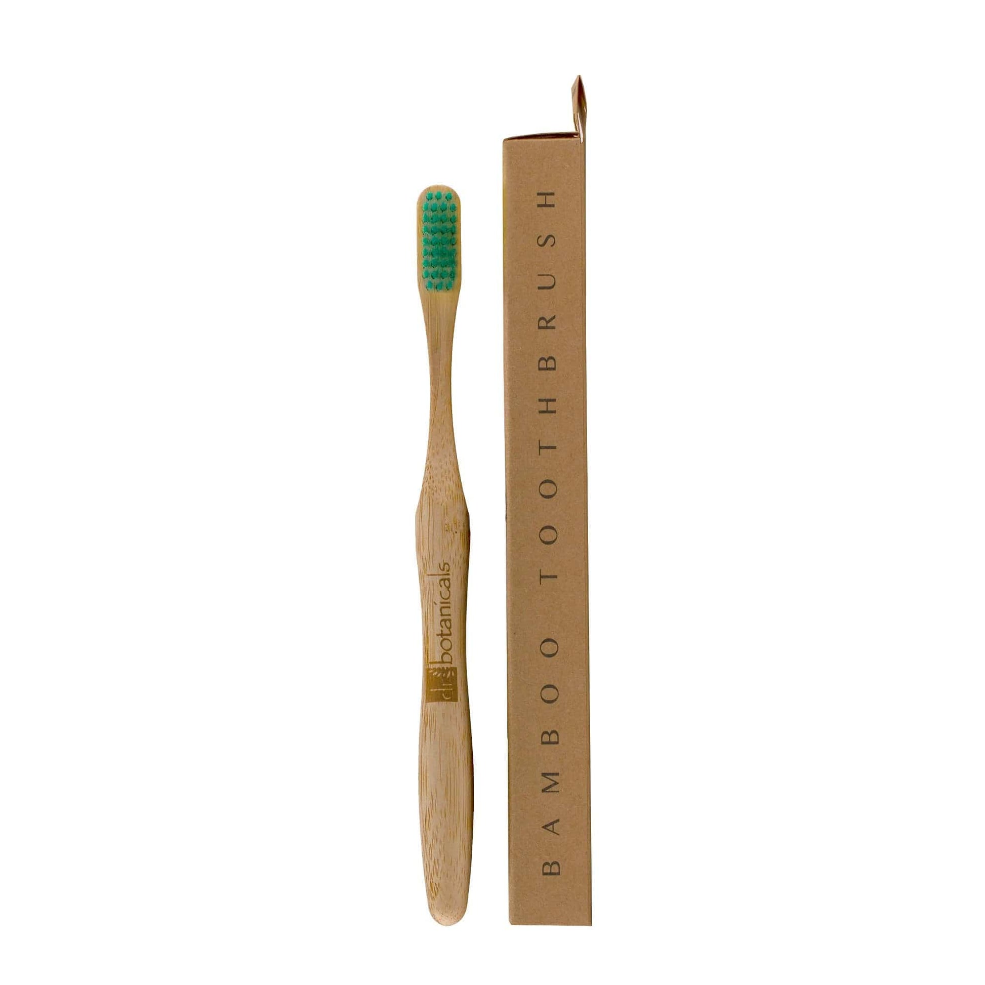 Dr Botanicals Bamboo Toothbrush Green Twin Value Savings Pack - Popular trends empire