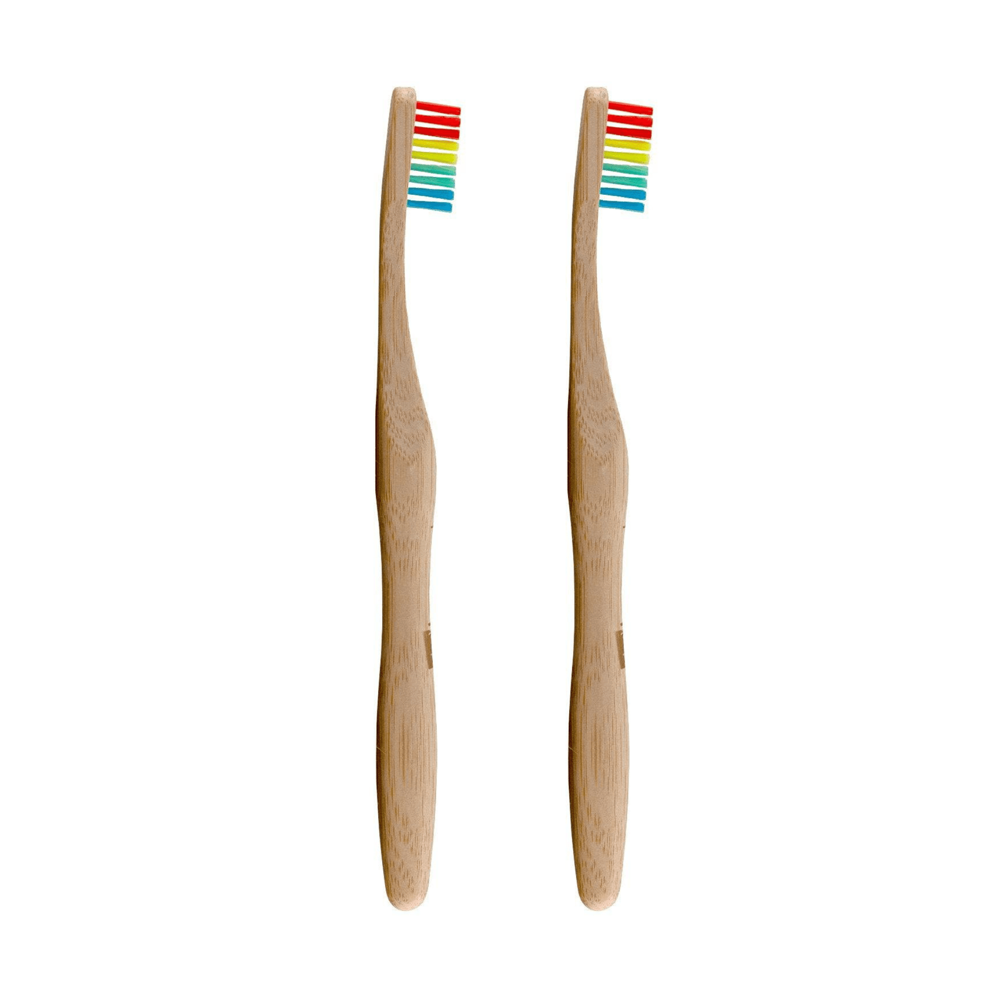 Dr Botanicals Bamboo Toothbrush Rainbow Twin Value Savings Pack - Popular trends empire