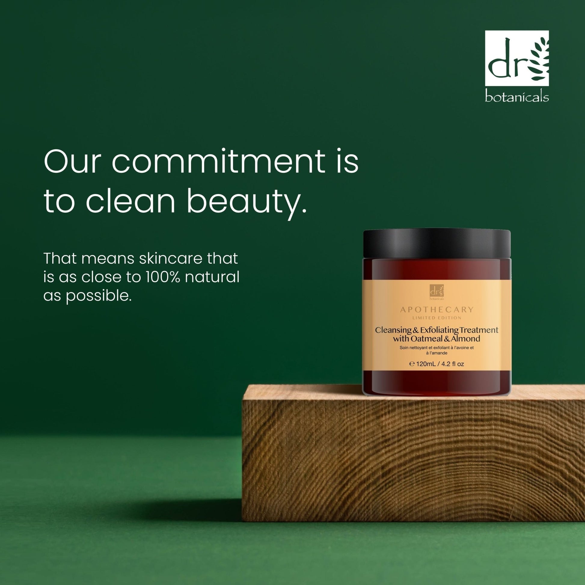 Dr Botanicals Cleansing & Exfoliating Treatment with Oatmeal & Almond 120ml Twin Value Savings Pack - Popular trends empire