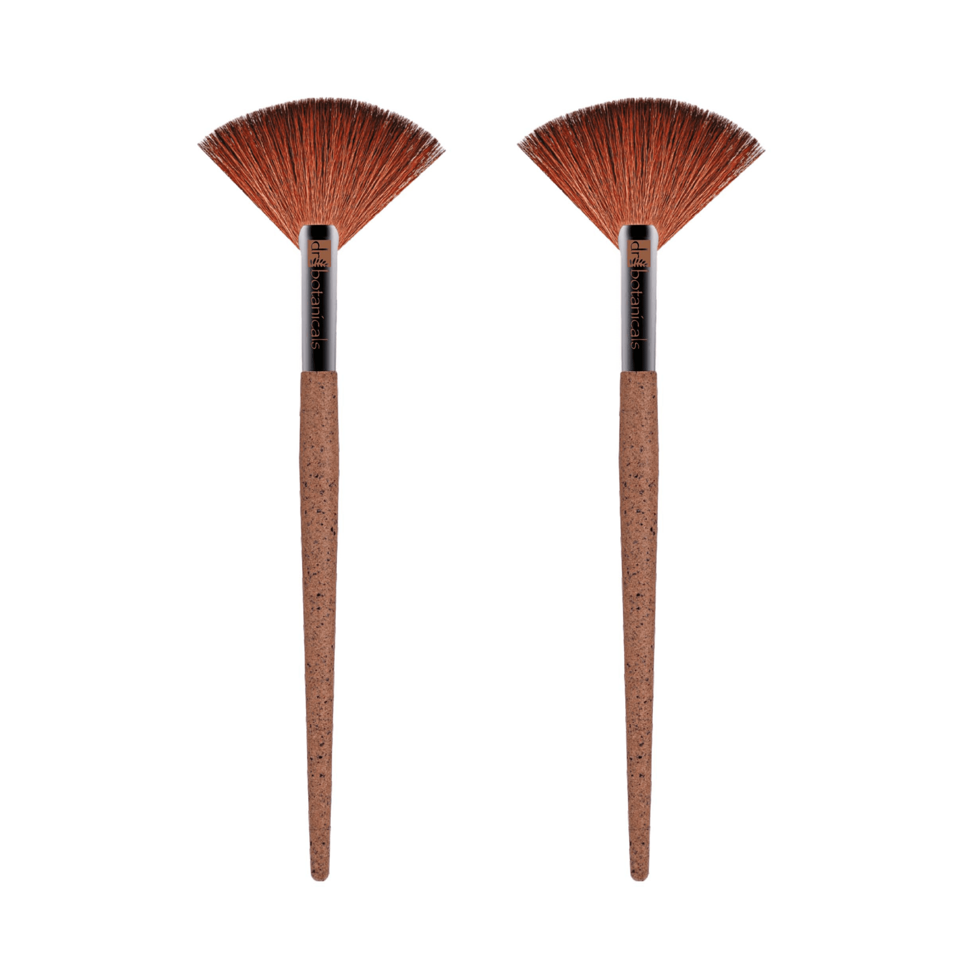 Dr Botanicals Coffee Ground Fan Brush Twin Value Savings Pack - Popular trends empire