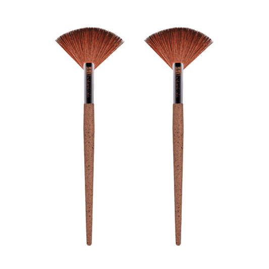 Dr Botanicals Coffee Ground Fan Brush Twin Value Savings Pack - Popular trends empire