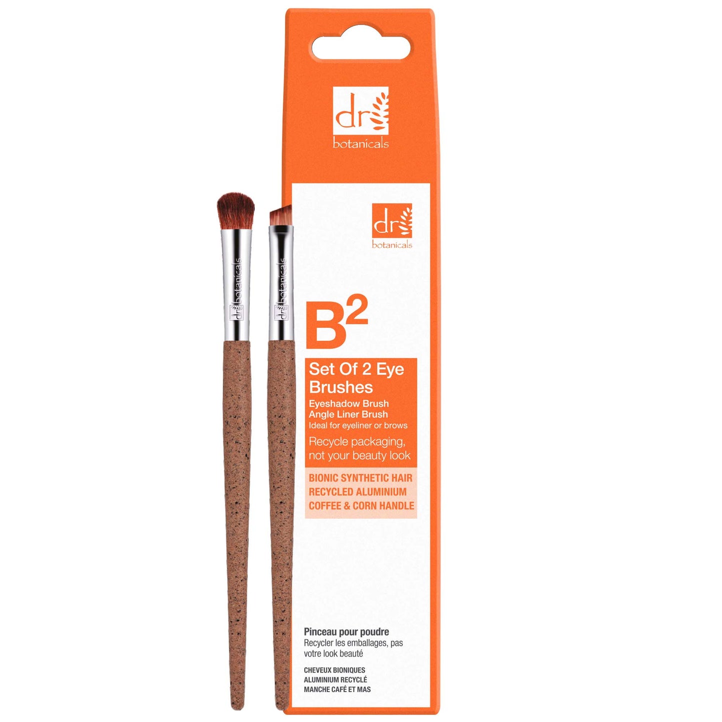 Dr Botanicals Coffee Ground Set Of 2 Eye Brushes Twin Value Savings Pack - Popular trends empire