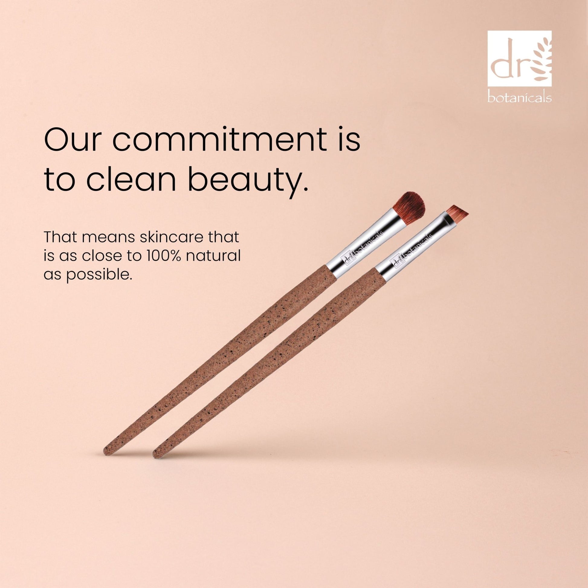 Dr Botanicals Coffee Ground Set Of 2 Eye Brushes Twin Value Savings Pack - Popular trends empire