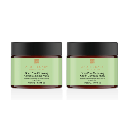 Dr Botanicals Deep Pore Cleansing Green Clay Face Mask 50ml Twin Value Savings Pack - Popular trends empire