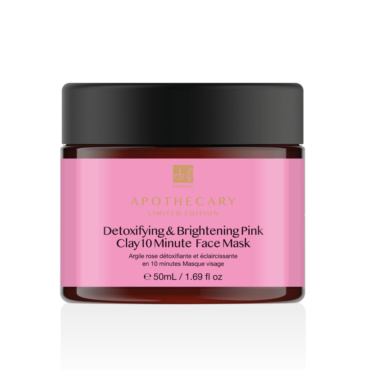 Dr Botanicals Detoxifying & Brightening Pink Clay 10 Minute Face Mask 50ml Twin Value Savings Pack - Popular trends empire