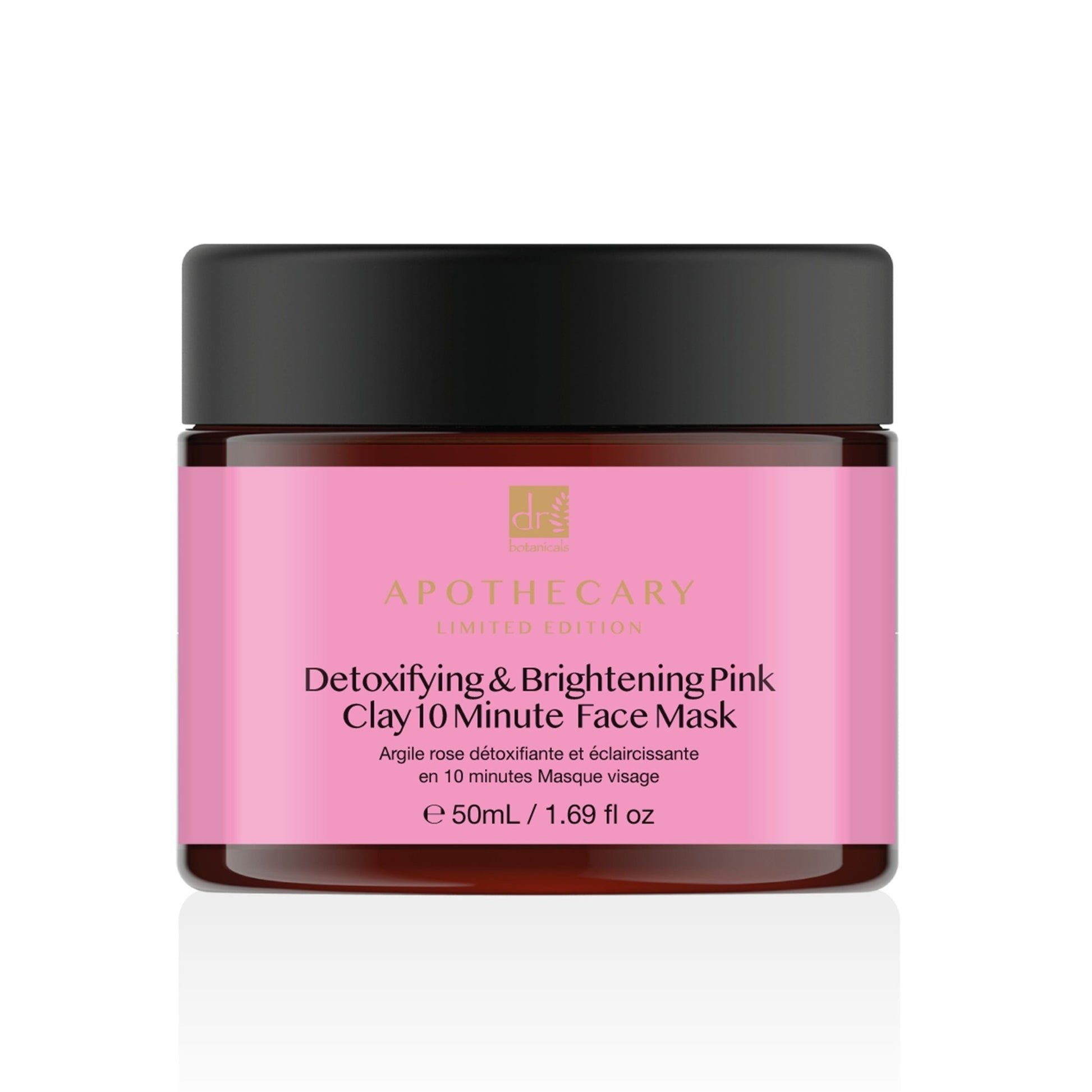 Dr Botanicals Detoxifying & Brightening Pink Clay 10 Minute Face Mask 50ml Twin Value Savings Pack - Popular trends empire