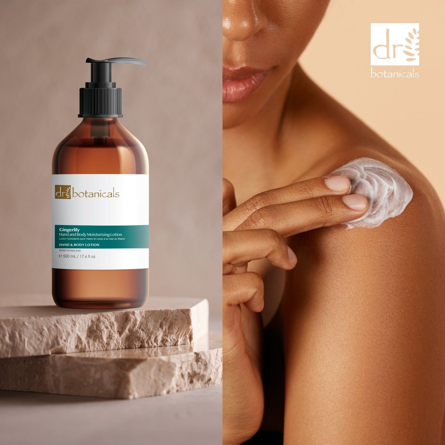 Dr Botanicals Gingerlily Hand & Body Moisturising Lotion 500ml Twin Value Savings Pack - Popular trends empire