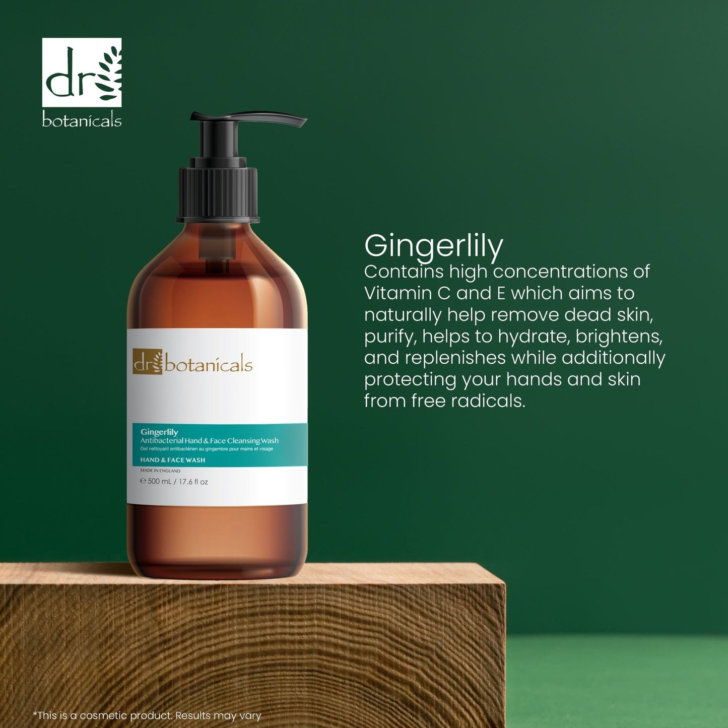 Dr Botanicals Gingerlily Hand & Face Cleansing Wash 500ml Twin Value Savings Pack - Popular trends empire