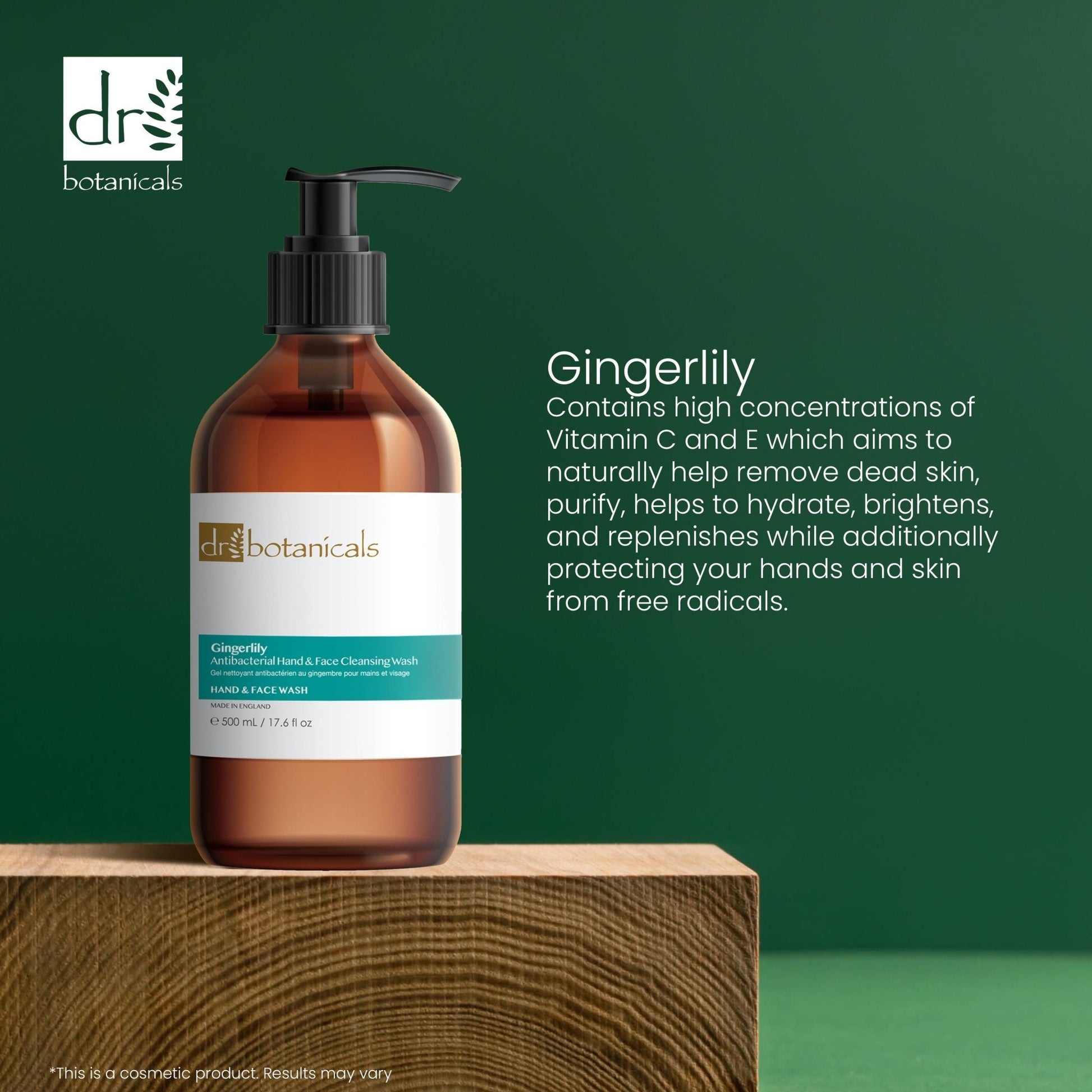 Dr Botanicals Gingerlily Hand & Face Cleansing Wash 500ml Twin Value Savings Pack - Popular trends empire