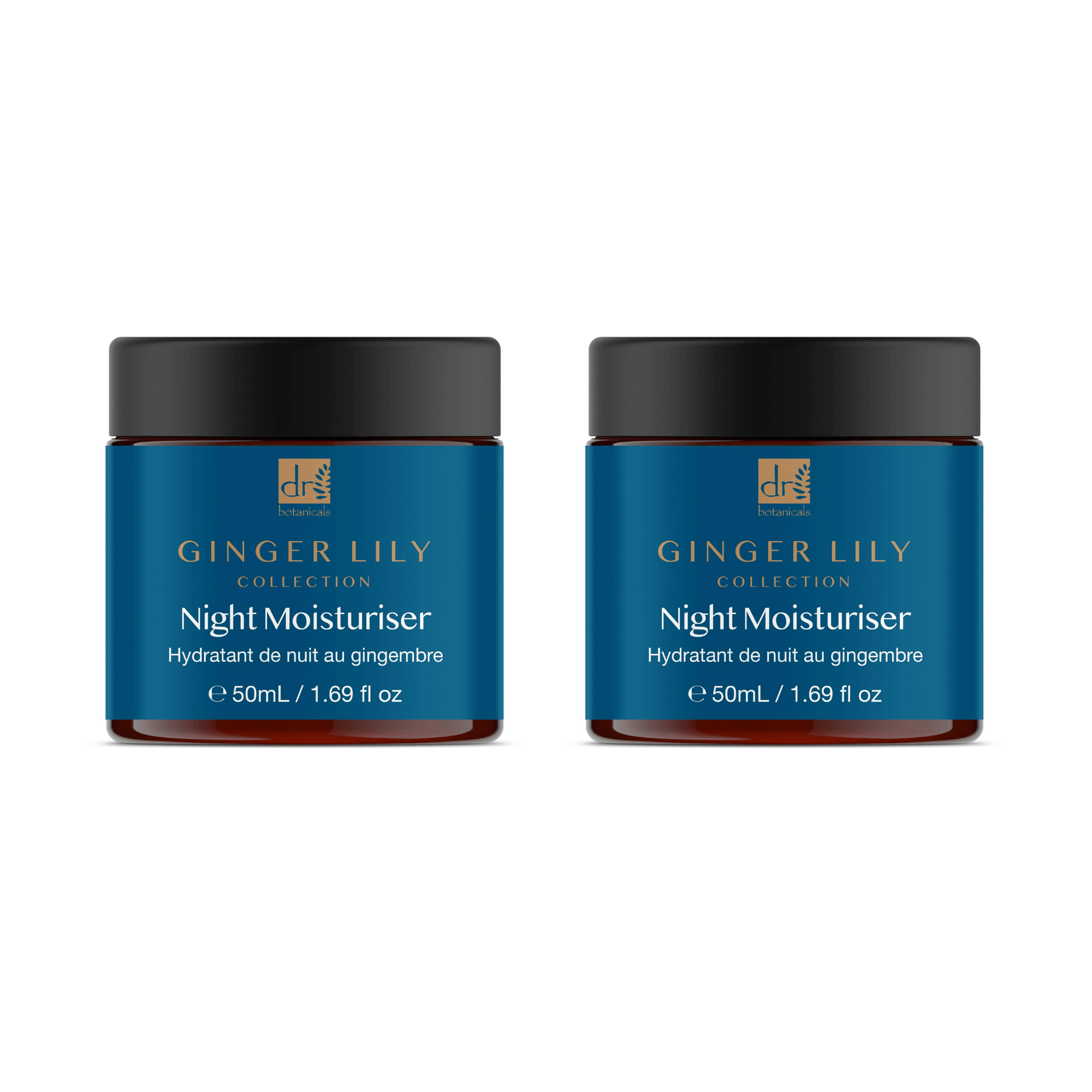 Dr Botanicals Gingerlily Night Moisturiser 50ml Twin Value Savings Pack - Popular trends empire